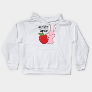 I Love You More Than Apple Kids Hoodie